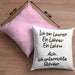 Lehrer Kissen mit Füllung 40x40 Geschenk mit Spruch Lehrer Geschenkidee Lustig Sprüche (Grau) Rosa Trendation