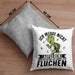 Wandern Kissen mit Füllung 40x40 Geschenk Ich Werde Nicht Aufgeben Aber Die Ganze Zeit Fluchen Wandern Geschenkidee Schildkröte (Grau) Grau Trendation