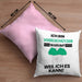 Vogelschützer Geschenk Kissen mit Füllung 40x40 Lustiger Spruch Ich Bin Vogelschützer Warum Weil Ich Es Kann Geschenkidee Bester Vogelschützer Geburtstag (Grau) Rosa Trendation