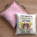 Cocker Spaniel Besitzer Kissen mit Füllung 40x40 Geschenk Lustiger Spruch Geschenkidee Ich Arbeite Hart Damit Mein Cocker Spaniel Seinen Traum Leben Kann (Grau) Rosa Trendation