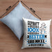 Urenkel Geschenk Lustiger Spruch für Urenkel Geschenkidee Bester Urenkel Der WeltKissen mit Füllung 40x40 (Grau) Blau Trendation