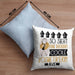 Kosmetikerin Geschenk Kissen mit Füllung 40x40 Lustig Geschenkidee für Kosmetikerin Geburtstag So Sieht Eine Richtig Coole Kosmetikerin Aus Frauen Spruch (Grau) Blau Trendation
