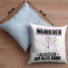Wandern Kissen mit Füllung 40x40 Geschenk für Wandern Der Mann Der Alles Kann Geschenkidee zum Geburtstag (Grau) Blau Trendation