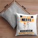 Neffe Kissen mit Füllung 40x40 Geschenk für Neffe Geburtstag Lustiger Spruch Was Ist Deine Superkraft (Grau) Grau Trendation