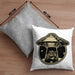 Waschbär Geschenk Kissen mit Füllung 40x40 Ufo Alien Waschbär-Liebhaber Geschenkdidee (Grau) Grau Trendation