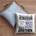 Softballspielerin Geschenk Kaffee-Kissen mit Füllung 40x40 Geschenkidee für Softballspielerin Ich Bin Softballspielerin Ich Kann Es Dir Erklären Jedoch Nicht Für Dich Verstehen Spruch Lustig (Grau) Blau Trendation