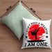 Karate-Kissen mit Füllung 40x40 Geschenk Kampfsport-Fans Jiu Jitsu Geschenkidee I Dont Need A Weapon I Am One (Grau) Grün Trendation