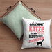 Katze Kissen mit Füllung 40x40 Katzenbesitzer Geschenk Katzen Geschenkidee Lustige Kissen mit Füllung 40x40 mit Spruch Kater Katzenmama (Grau) Grün Trendation