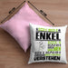 Enkel Geschenk Kaffee-Kissen mit Füllung 40x40 Geschenkidee für Enkel Ich Bin Enkel Ich Kann Es Dir Erklären Jedoch Nicht Für Dich Verstehen Spruch Lustig (Grau) Rosa Trendation