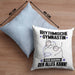 RhythmischeGymnastin Kissen mit Füllung 40x40 Geschenk für RhythmischeGymnastin Der Mann Der Alles Kann Geschenkidee zum Geburtstag (Grau) Blau Trendation