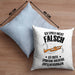 Kissen mit Füllung 40x40 Posaunist Geschenk Lustiges Geschenkidee Posaunen-Spieler (Grau) Blau Trendation