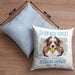 Australian Shepherd Besitzer Kissen mit Füllung 40x40 Geschenk Lustiger Spruch Geschenkidee Besitzerin Ich Bin Nicht toll Aber Mein Australian Shepherd Ist Es (Grau) Blau Trendation