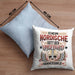 Der Nordische Gott Der Ungeduld Hammersbald Kissen mit Füllung 40x40 Geschenk Niedersachen Norddeutsch Gag Joke Spaß (Grau) Blau Trendation