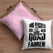 Lustige Kissen mit Füllung 40x40 Quad-Fahrer als Geschenkidee Spruch Mir Reichts Ich Geh Quad Fahren (Grau) Rosa Trendation