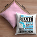 Puzzler Geschenk Kaffee-Kissen mit Füllung 40x40 Geschenkidee für Puzzler Ich Bin Puzzler Ich Kann Es Dir Erklären Jedoch Nicht Für Dich Verstehen Spruch Lustig (Grau) Rosa Trendation