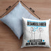 Gesangslehrer Kissen mit Füllung 40x40 Geschenk für Gesangslehrer Der Mann Der Alles Kann Geschenkidee zum Geburtstag (Grau) Blau Trendation