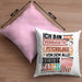Psychologe Kissen mit Füllung 40x40 Geschenk Spruch Lustig Geschenkidee für Psychologe Geburtstag Ich Bin Der Verrückte Psychologe (Grau) Rosa Trendation