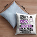 Plattenproduzent Geschenk Lustiger Spruch für Plattenproduzent Geschenkidee Bester Plattenproduzent Der WeltKissen mit Füllung 40x40 (Grau) Blau Trendation