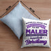 Lustige Kissen mit Füllung 40x40 für Maler Geschenk Natürlich führe Ich Selbstgespräche (Grau) Blau Trendation
