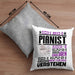 Pianist Geschenk Kaffee-Kissen mit Füllung 40x40 Geschenkidee für Pianist Ich Bin Pianist Ich Kann Es Dir Erklären Jedoch Nicht Für Dich Verstehen Spruch Lustig (Grau) Grau Trendation