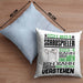 Schauspieler Geschenk Kaffee-Kissen mit Füllung 40x40 Geschenkidee für Schauspieler Ich Bin Schauspieler Ich Kann Es Dir Erklären Jedoch Nicht Für Dich Verstehen Spruch Lustig (Grau) Blau Trendation