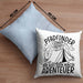 Pfadfinder Kissen mit Füllung 40x40 Geschenk Pfadfinder Stinken Nicht Sie Riechen Nach Abenteuer (Grau) Blau Trendation