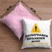 Lustige Kissen mit Füllung 40x40 "Hausaufgaben gefährden meine Gesundheit" Geschenk für Schüler (Grau) Rosa Trendation