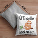 Offizielle TeeKissen mit Füllung 40x40 Geschenk Teetrinker Geschenkidee Tee-Kissen mit Füllung 40x40 (Grau) Grau Trendation