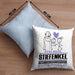 Stiefenkel Geschenk Kissen mit Füllung 40x40 Ich Bin Stiefenkel Aber Sag Doch Einfach Superheld Lustige Geschenkdiee für Stiefenkel (Grau) Blau Trendation