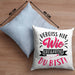 Vergiss Nie Wie Großartig Du Bist Kissen mit Füllung 40x40 Geschenk Liebste Person Beste Freundin Geschenkidee (Grau) Blau Trendation