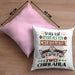 Chihuahua Besitzer Kissen mit Füllung 40x40 Geschenk Lustiger Spruch Geschenkidee Was Ist Besser Als Ein Chihuahua (Grau) Rosa Trendation