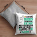 Volleyballspieler Geschenk Kissen mit Füllung 40x40 Lustiger Spruch Erheben Sie Sich Der Volleyballspieler Betritt den Raum (Grau) Grau Trendation
