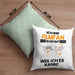 Filmfan Geschenk Kissen mit Füllung 40x40 Lustiger Spruch Ich Bin Filmfan Warum Weil Ich Es Kann Geschenkidee Bester Filmfan Geburtstag (Grau) Grün Trendation