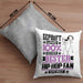 Hip-Hop-Fan Geschenk Lustiger Spruch für Hip-Hop-Fan Geschenkidee Bester Hip-Hop-Fan Der WeltKissen mit Füllung 40x40 (Grau) Grau Trendation