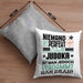 Judoka Geschenk Kissen mit Füllung 40x40 Lustige Geschenkidee für Judoka Geburtstag Niemand Ist Perfekt Aber Als Judoka Ist Man Nah Dran (Grau) Grau Trendation