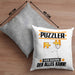 Puzzler Kissen mit Füllung 40x40 Geschenk für Puzzler Der Mann Der Alles Kann Geschenkidee zum Geburtstag (Grau) Grau Trendation