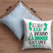So Sieht Ein Richtig Cooler Serienjunkie Aus Geschenk Kissen mit Füllung 40x40 Lustiger Spruch Geschenkidee (Grau) Blau Trendation