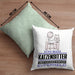 Katzensitter Geschenk Kissen mit Füllung 40x40 Ich Bin Katzensitter Aber Sag Doch Einfach Superheld Lustige Geschenkdiee für Katzensitter (Grau) Grün Trendation