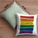 LGBTQ Kissen mit Füllung 40x40 Geschenk Schwule Lesben Geschenkidee The World Has Bigger Problems Gender Equality Häferl (Grau) Grün Trendation