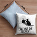Erkenne Die Zeichen Kissen mit Füllung 40x40 Geschenk Kissen mit Füllung 40x40 Mittelfing** Geschenkidee Sarkasmus Spruch (Grau) Blau Trendation