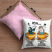 Lustige "Ich Ohne Kaffee Ich Mit Kaffee" Geschenk für KaffeeliebhaberKissen mit Füllung 40x40 (Grau) Rosa Trendation