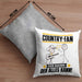 Country-Fan Kissen mit Füllung 40x40 Geschenk für Country-Fan Der Mann Der Alles Kann Geschenkidee zum Geburtstag (Grau) Grau Trendation