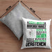 Rucksacktourist Geschenk Kaffee-Kissen mit Füllung 40x40 Geschenkidee für Rucksacktourist Ich Bin Rucksacktourist Ich Kann Es Dir Erklären Jedoch Nicht Für Dich Verstehen Spruch Lustig (Grau) Grau Trendation
