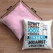 Aquarist Geschenk Lustiger Spruch für Aquarist Geschenkidee Bester Aquarist Der WeltKissen mit Füllung 40x40 (Grau) Rosa Trendation