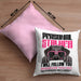 Labrador Besitzerin Kissen mit Füllung 40x40 Geschenk Lustiger Spruch Geschenkidee Personal Stalker (Grau) Rosa Trendation