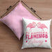 Flamingo Gang Kissen mit Füllung 40x40 Geschenkidee Pinke Flamingos JGA (Grau) Rosa Trendation