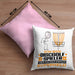 Discgolf-Spieler Geschenk Kissen mit Füllung 40x40 Ich Bin Discgolf-Spieler Aber Sag Doch Einfach Superheld Lustige Geschenkdiee für Discgolf-Spieler (Grau) Rosa Trendation