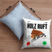 Holzarbeiter Schreiner Tischler Geschenk Kissen mit Füllung 40x40 Holz Ruft An Holzarbeit Waldarbeiter (Grau) Blau Trendation