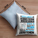 Haustier-Modedesigner Geschenk Kaffee-Kissen mit Füllung 40x40 Geschenkidee für Haustier-Modedesigner Ich Bin Haustier-Modedesigner Ich Kann Es Dir Erklären Jedoch Nicht Für Dich Verstehen Spruch Lustig (Grau) Blau Trendation