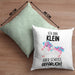 Lustige Ich Bin Klein Aber Gefährlich Kissen mit Füllung 40x40 Mit Spruch Einhorn Geschenk Mama Freundin Kollegin Geschenkidee Arbeit Frauen (Grau) Grün Trendation